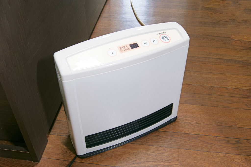 ガスファンヒーターのお手入れと収納